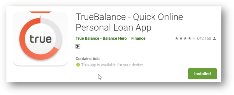 true balance loan review